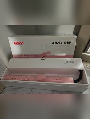 Tymo Airflow 2-in-1 Hair Curler and Straightener - Pink